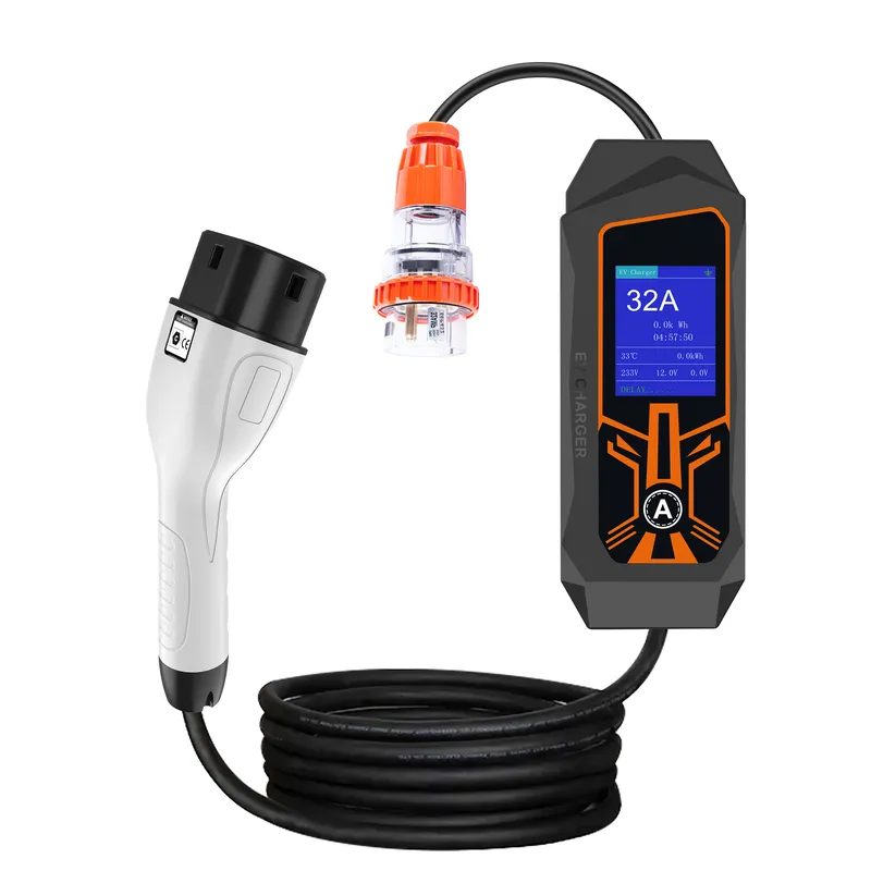 Portable Ev Charger 32A Type 2 Cee Plug - AP01 휴대용 전기차 충전기 32A 7kW