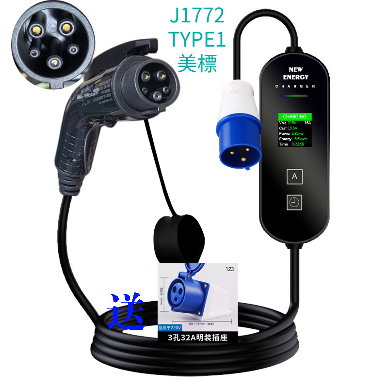 EU/영국식 플러그, CEE 32A/16A, 휴대용 전 - Portable Ev Charger 32A Type 2 Cee Plug 리뷰 및 가격