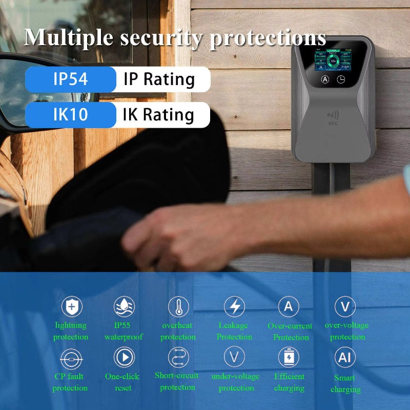 EV 충전기 스마트 월박스, 7kW, 11kW, 22k - 22Kw Wallbox Type 2 Ocpp Rfid 리뷰 및 가격